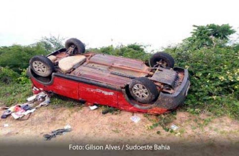 Malhada de Pedras: Idosa morre e outros dois sofrem ferimentos leves em acidente na BA-026