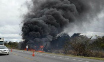 Duas morrem e seis ficam feridas em acidente com quatro carros na BR 116