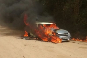 Boa Nova: em tentativa de assalto a posto bancário, bandidos roubam carro de Prefeitura para fuga